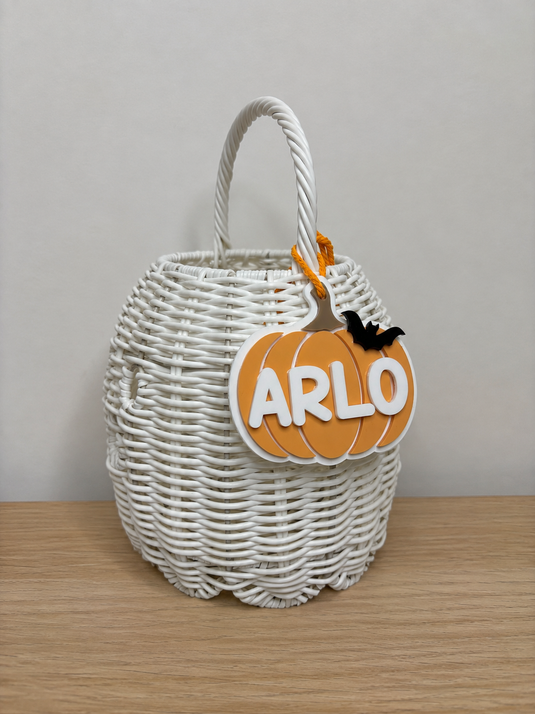 Personalised Pumpkin Basket Tag