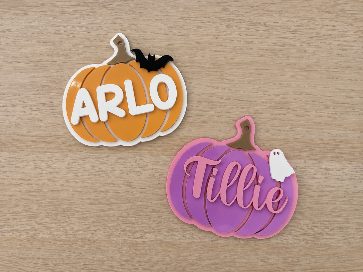 Personalised Pumpkin Basket Tag