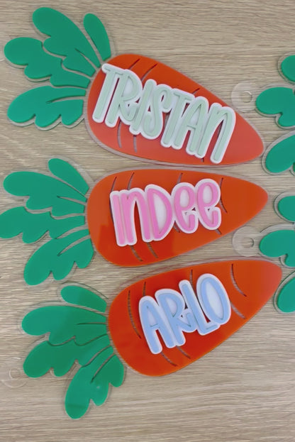 Easter Basket Carrot Tag