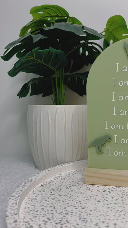 Dinosaur Affirmations Plaque