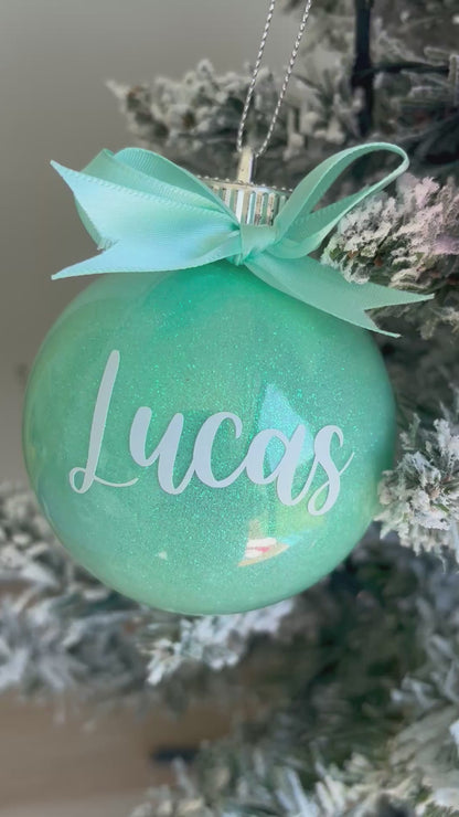 Personalised Glitter Baubles